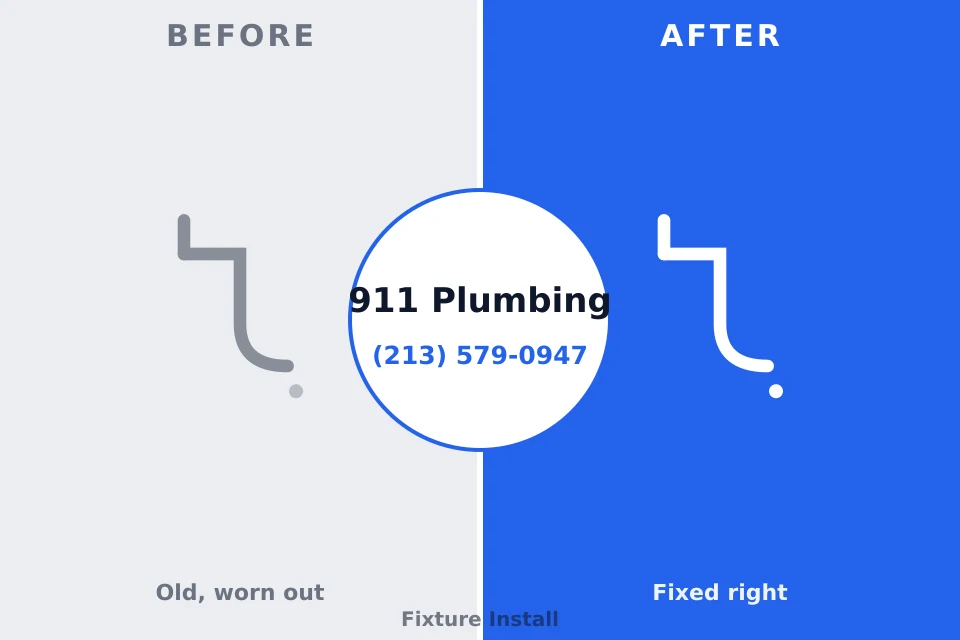 Before and after: plumbing repair Bethel, WA